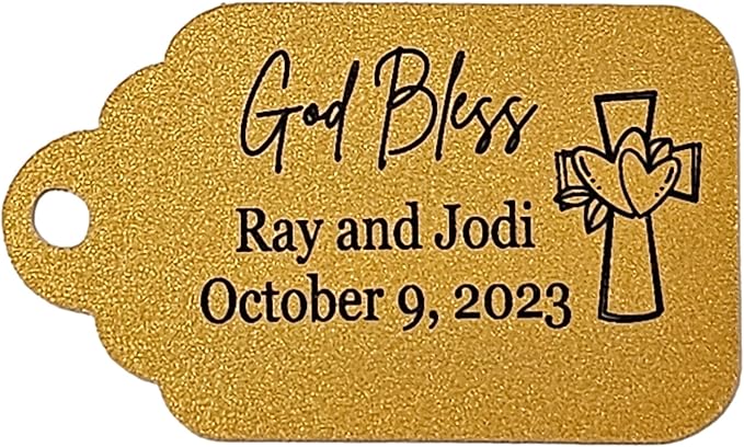 Mi Bautizo Baptism Christening Personalized Thank You Tags 20 pcs - Image 7