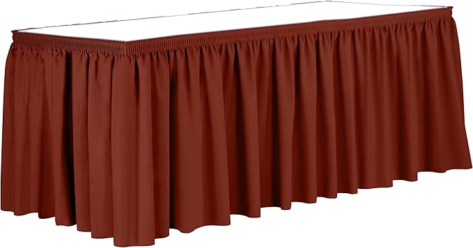 Ultimate Textile Pleat Polyester Fabric Table Skirt by UltimateTextile