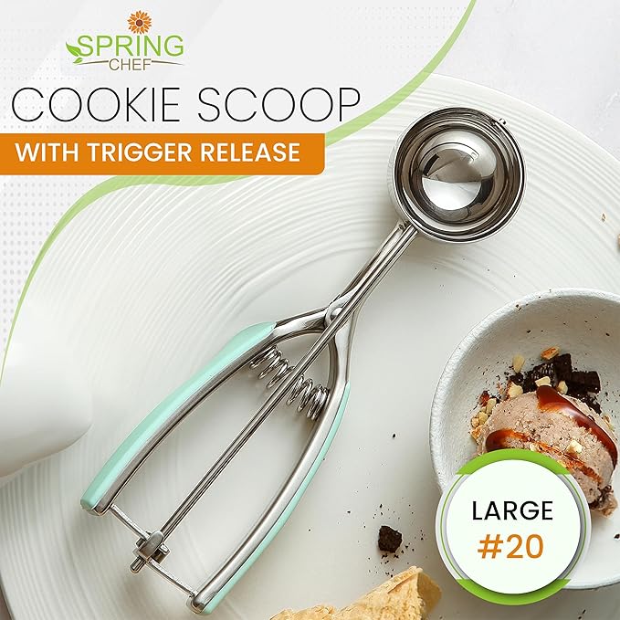 Spring Chef Large #20 Stainless Steel Cookie Scoop - Image 7