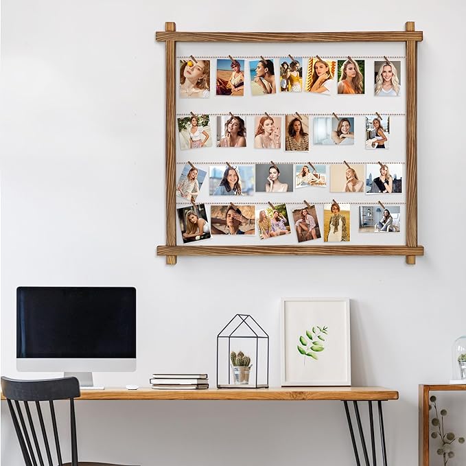 Collage Picture Frame, Photo Display Board, Hanging Pictures Frames - Image 4