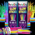 Party City 200 Glow Sticks Bulk Party Pack 8”– Neon Glow in the Dark Party by PartyCity