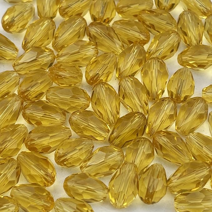 150pcs 4x6mm Teardrop Crystal Glass Beads by Unknown