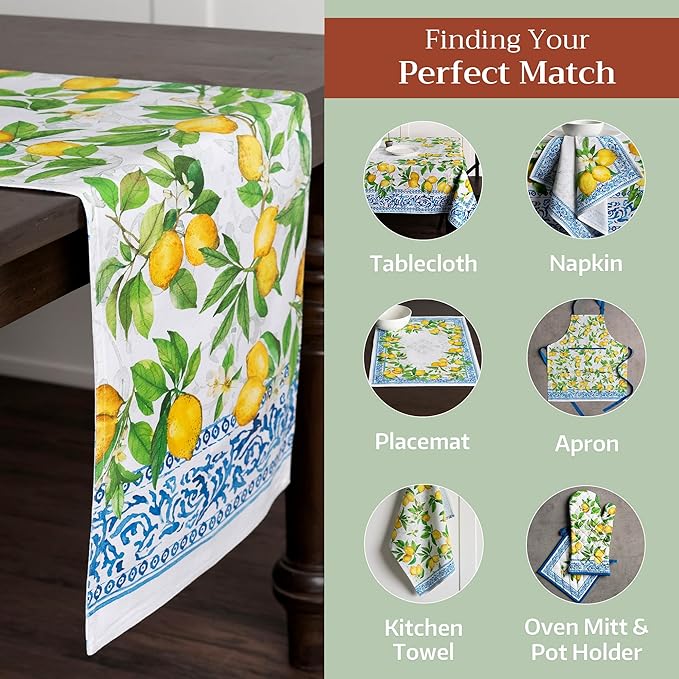 Maison d' Hermine Table Runner 100% Cotton Single Layer Table Runners 108 - Image 6