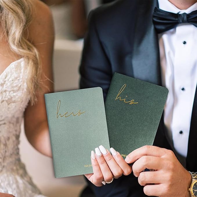 Wedding Vow Books His and Hers, Wedding Registry Gifts Ideas - Image 5