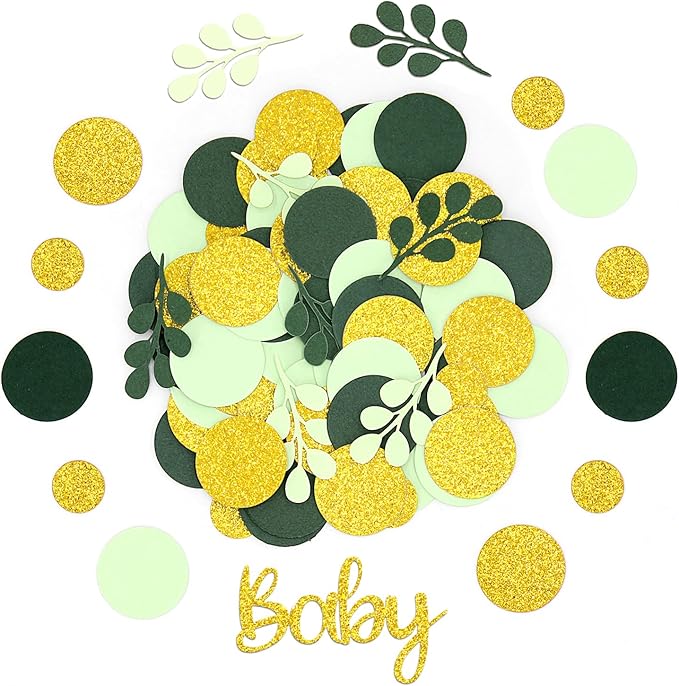 300PC Greenery Baby Shower Confetti - Image 6