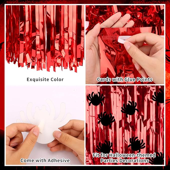 28x106 Inch Red Sequin Tablecloth - Image 4