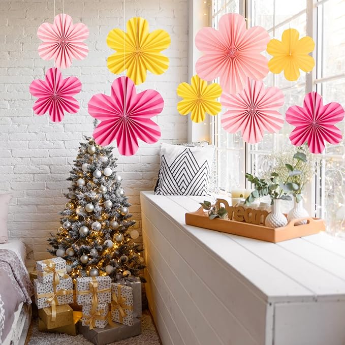 SUNBEAUTY 9 PCS Paper Flowers Decorations - Image 8