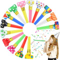 24 Pcs Party Blower Colorful Blowouts Noisemakers Birthday Blowouts Whistles by Twavang