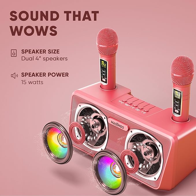 MASINGO Karaoke Machine for Adults and Kids - Image 5