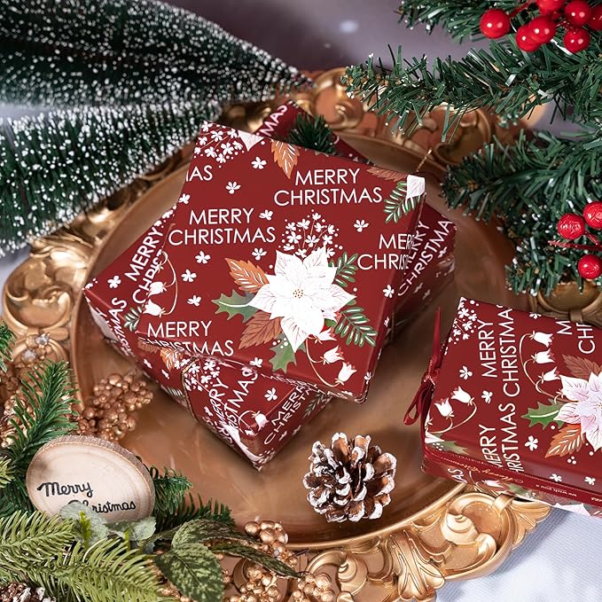 LeZakaa Christmas Wrapping Paper Roll - Image 5