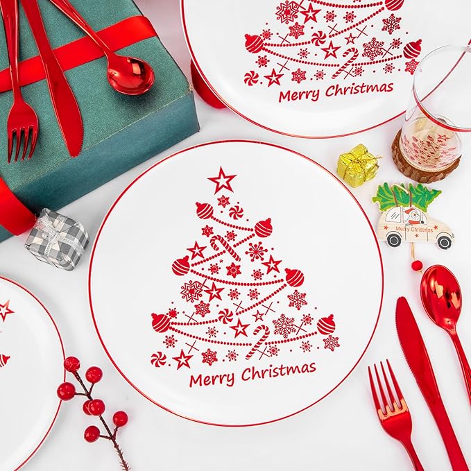 Supernal 150pcs Christmas Dinnerware - Image 4