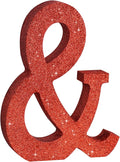 TONIFUL 8 Inch Red Glitter & Table Centerpiece A-Z Red Birthday Party by TONIFUL