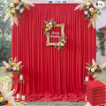 30×12ft Wrinkle Free Red Backdrop Curtain by ENJOYYOURPARTY