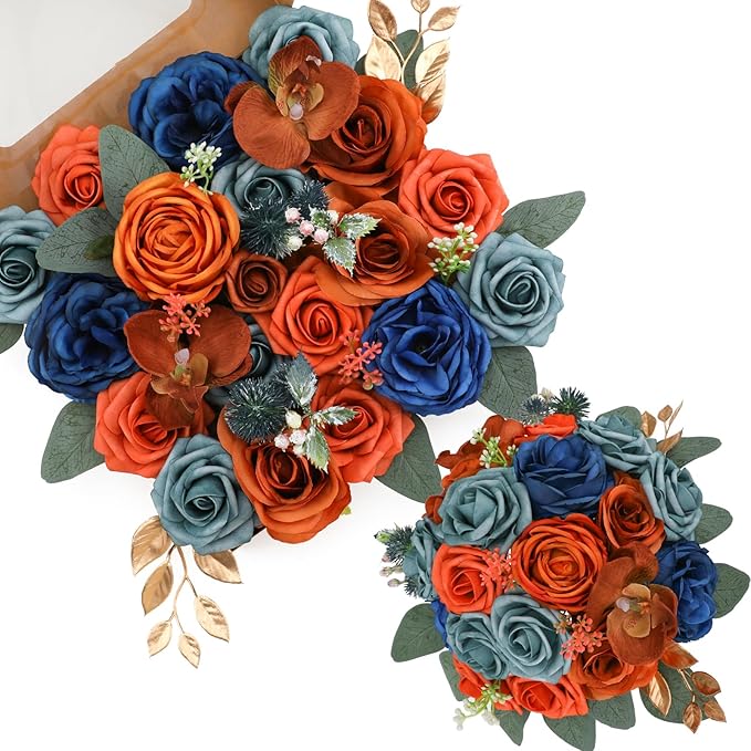 Artificial Flowers Combo for DIY Wedding Bouquets Combo Centerpieces by Garisey