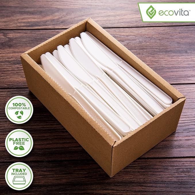 Ecovita 100% Compostable Knives - Image 2