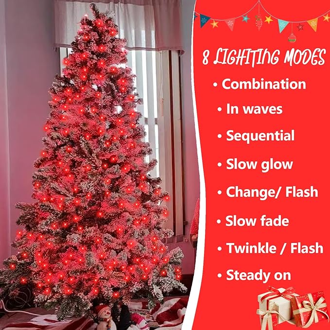 YEGUO 165ft 500 LED Halloween Lights Outdoor Waterproof - Image 2