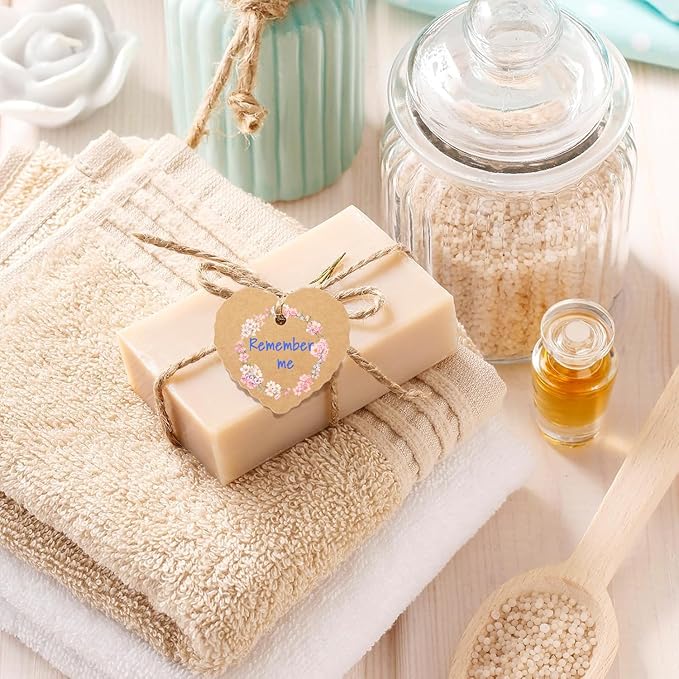 Custom Gift Tag, Personalized Favor Label, Kraft Wrapping Decoration, Wedding - Image 2