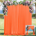 MYSKY HOME Orange Backdrop Curtains by MYSKYHOME