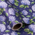WRAPAHOLIC Kraft Hydrangea Floral Wrapping Paper Roll by WRAPAHOLIC