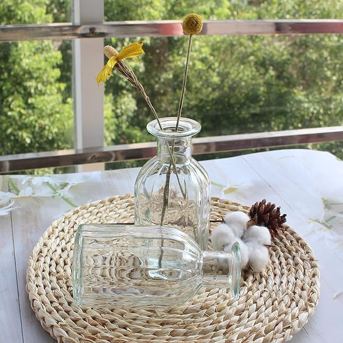 Set of 12 Glass Vases Bud Vases in Bulk, Small Vase - Image 3