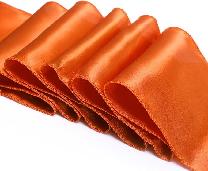 MDS Pack of 200 PCS Satin Chair Sashes Charmeuse Sateen Dining Chair Bows - Image 5