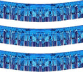 Thick 10 Feet by 15 Inch Royal Blue Foil Fringe Garland by Blukey