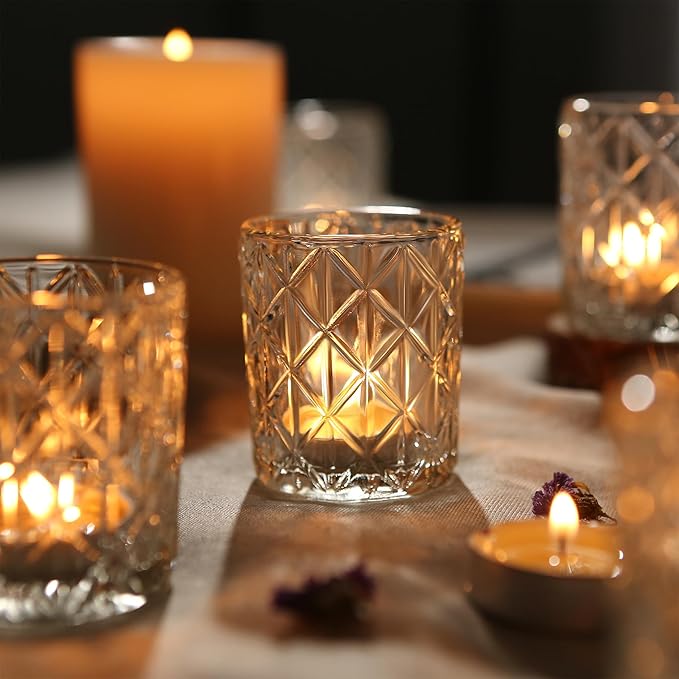 36 Pack Votive Candle Holders for Table Centerpieces, Home Decoration（Clear - Image 2