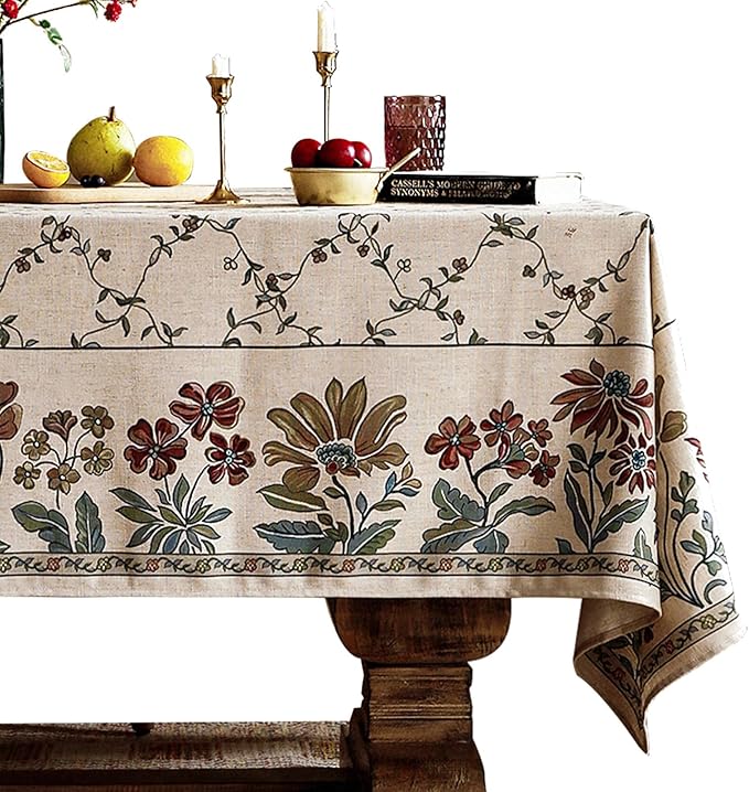 patdrea Designer Linen French Long Tablecloth by Welcometopatdrea