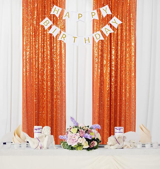 ShinyBeauty Sequin Backdrop, 8 Pieces 2FTx8FT Photo Backdrops, Sparkle Fabric - Image 3