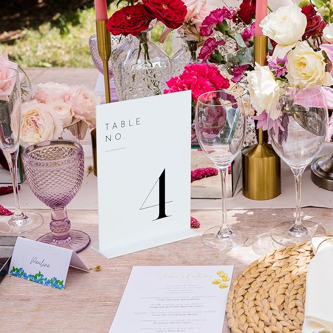JINMURY White Wedding Table Numbers 1-10 - Image 4