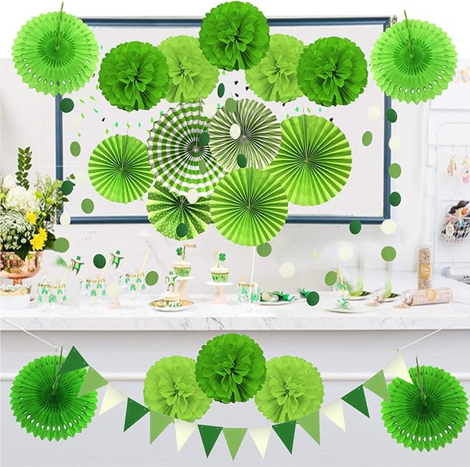 ZERODECO Party Decoration, Pom Poms Flowers, Garlands String Polka Dot and - Image 6