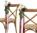 Wedding Aisle Decorations for Wedding Ceremony Set of 10 Pew Flowers for Church by DreamBuilt