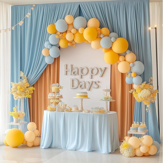 Metal Arch Backdrop Stand and Cover Set, 6FT Party Backdrop, Backdrop Stand - Image 5