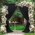MEETSKY Black Backdrop Curtain for Party Backdrop Drapes Panels by MEETSKY