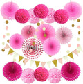 ZERODECO Party Decoration, Pom Poms Flowers, Garlands String Polka Dot and by ZERODECO