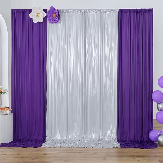 30ftx10ft Silver Sequin Backdrop Curtain - Image 7