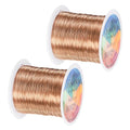 2-Rolls 0.3mm Jewelry Wire, 28 Gauge 328FT Craft Wire Copper Beading Wire by MMETERXITY