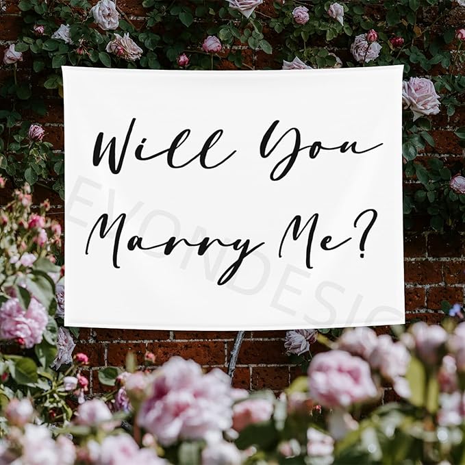 Will You Marry Me Backdrop, Wedding Proposal Backdrop, Will You Marry Me Banner - Image 3