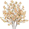Uieke 3PCS Silk Cherry Blossom Branches, 40.5in Artificial Cherry Blossom by Uieke