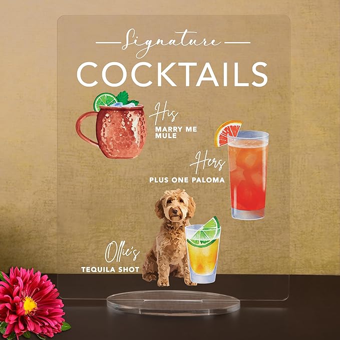 Pet Signature Drink Wedding Signs - Image 2