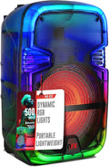 Crystal Clear Sound, Bright Party Lights, Portable & Easy to Use | 8" by QFX