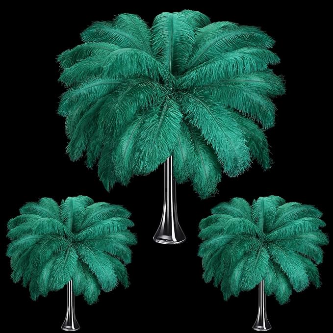 Maitys 90 Pcs Large Natural Ostrich Feathers Bulk 14-16 Inch 12-14 Inch 10-12 by Maitys