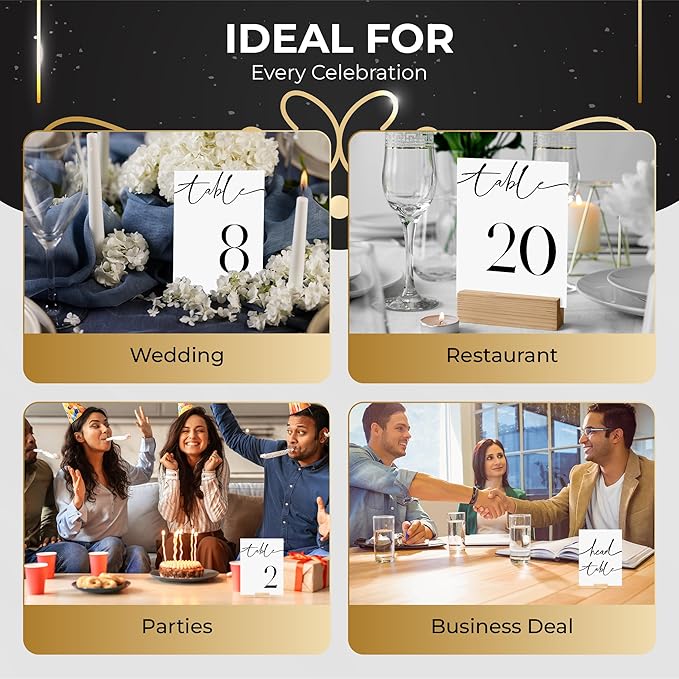 26 Pieces Table Numbers for Wedding Reception, Table Number 1-25 - Image 7