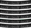 Black Foil Fringe Garland 10FT 6packs, Metallic Foil Tinsel Fringe Banners by Acuteye
