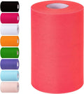Deep Orange Tulle Fabric Rolls 6 Inch by 100 Yards Tulle Roll Spool Fabric by Unknown