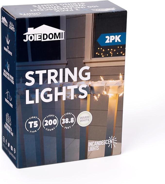 Joiedomi Christmas String Lights Indoor, 200 Mini Warm Fairy Light, 43FT - Image 7