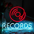 Vinyl Records Neon Sign, Neon Lights by Noasktt