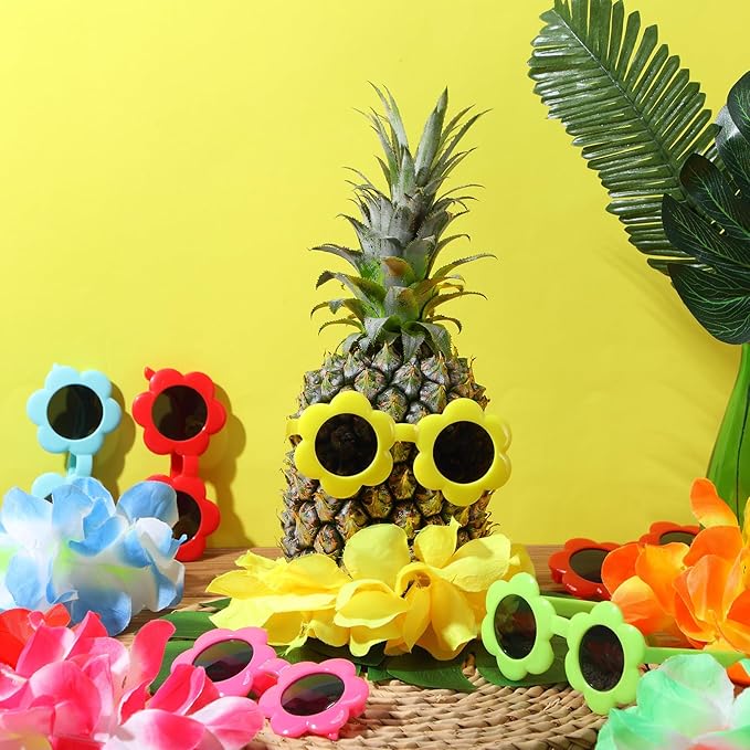 6 Sets Hawaiian Table Centerpieces Pineapple Luau Party Table Decorations - Image 4