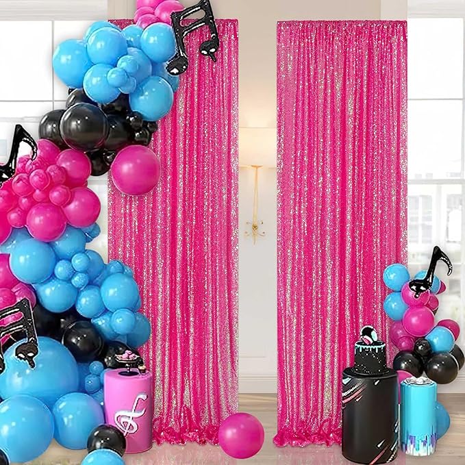Sequin Backdrop Curtains Wedding Photo Backdrop Glitter Birthday Bridal Party - Image 2