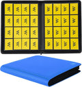 Premium 1000+ Pockets Card Binder, 16 Pockets Trading Card Binder Ringless Side by MORABTO